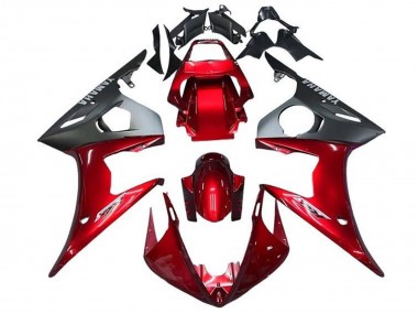 Purchase 2003-2004 Yamaha YZF R6 Motorcycle Fairings - Red Matte Black Canada