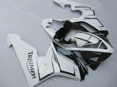 Purchase 2006-2008 Triumph Daytona 675 Triple Motorcycle Fairings - White Glossy Black Canada