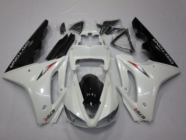 Purchase 2009-2012 Triumph Daytona 675 Triple Motorcycle Fairing - White Glossy Black Canada