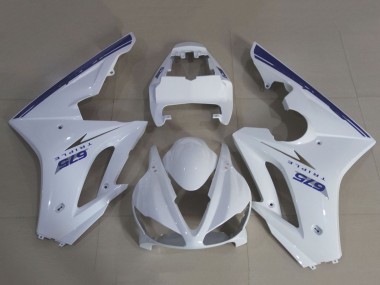 Purchase 2009-2012 Triumph Daytona 675 Triple Motorcycle Fairing Kits - White Blue Canada