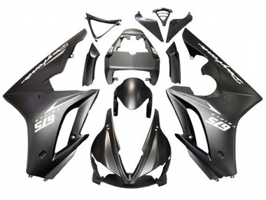 Purchase 2009-2012 Triumph Daytona 675 Triple Motorcycle Fairings - Matte Black White Decals Canada