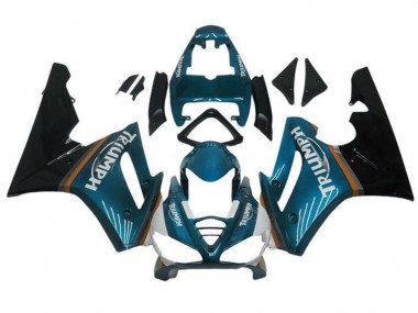 Purchase 2009-2012 Triumph Daytona 675 Triple Motorcycle Fairings - Teal Blue Glossy Black Canada