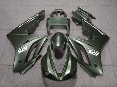 Purchase 2009-2012 Triumph Daytona 675 Triple Motorcycle Fairings - Matte Green White Canada