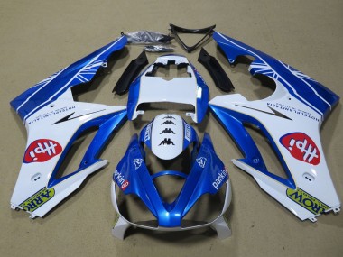 Purchase 2009-2012 Triumph Daytona 675 Triple Motorcycle Fairings - White Blue Hpi Canada