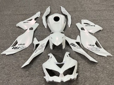 Purchase 2019-2025 Kawasaki ZX4R ZX-4RR Motorcycle Fairings - Pearl White Black Canada
