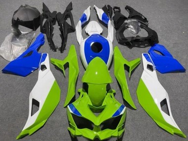 Purchase 2019-2025 Kawasaki ZX4R ZX-4RR Motorcycle Fairings - White Blue Green Canada