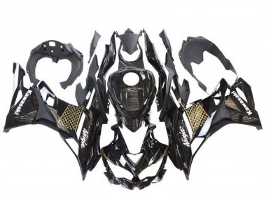 Purchase 2019-2025 Kawasaki ZX4R ZX-4RR Motorcycle Fairings - Glossy Black White Gold Canada