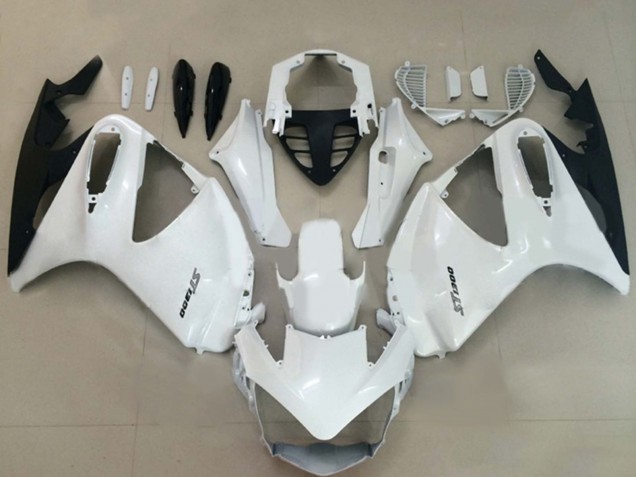 2002-2016 Honda ST1300 Motorcycle Fairings - White Black Canada