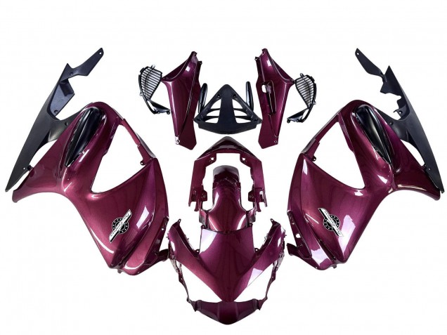 2002-2016 Honda ST1300 Motorcycle Fairings - Purple Matte Black Canada