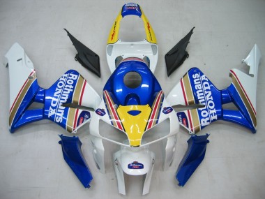 Purchase 2005-2006 Honda CBR600RR Motorcycle Fairings - Blue White Yellow Rothmans Canada