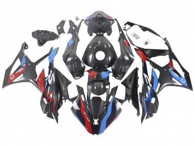 Purchase 2023-2024 BMW S1000RR Motorcycle Fairings - Blue Red Carbon Fiber Canada