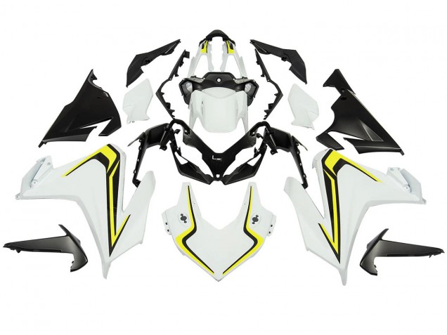 2022-2023 Honda CBR500R Motorcycle Fairings - White Neon Yellow Matte Black Canada