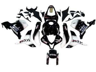 Purchase 2009-2012 Honda CBR600RR Motorcycle Fairings - Glossy Black White West Canada