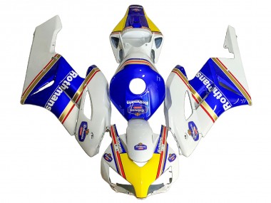 Purchase 2004-2005 Honda CBR1000RR Motorcycle Fairings - White Blue Yellow Rothmans Canada