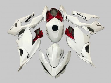 Purchase 2018-2024 Kawasaki EX400 Motorcycle Fairings - White Red Black Canada