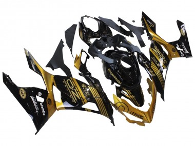 Purchase 2018-2024 Kawasaki EX400 Motorcycle Fairings - Gold Glossy Black Canada