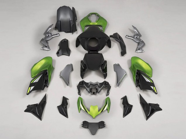 2020-2024 Kawasaki Z900 Motorcycle Fairings - Black Green Canada