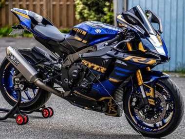 Purchase 2015-2019 Yamaha YZF R1 Motorcycle Fairings - Blue Gold Black Canada