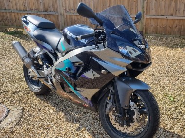 Purchase 2002-2003 Kawasaki Ninja ZX9R Motorcycle Fairings - Blue Silver Canada