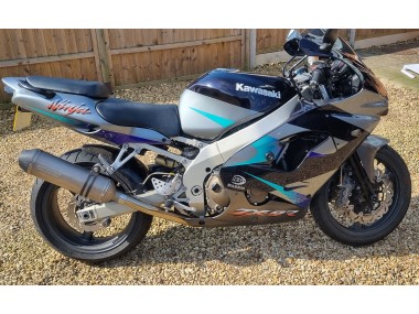 Purchase 2002-2003 Kawasaki Ninja ZX9R Motorcycle Fairings - Blue Silver Canada