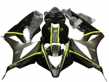 Purchase 2007-2008 Honda CBR600RR Motorcycle Fairings - Glossy Black High Viz Yellow Canada