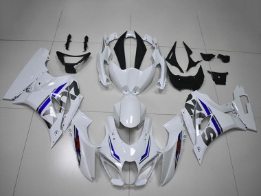 Purchase 2017-2024 Suzuki GSXR 1000 Motorcycle Fairings - White Blue Canada