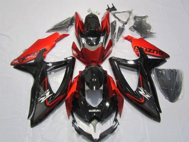 Purchase 2007-2008 Suzuki GSXR 1000 Motorcycle Fairing - Glossy Black Red Canada