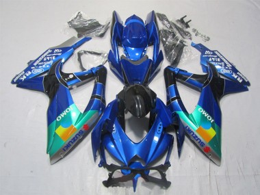 Purchase 2007-2008 Suzuki GSXR 1000 Motorcycle Fairings - Blue Green Black JOMO Canada