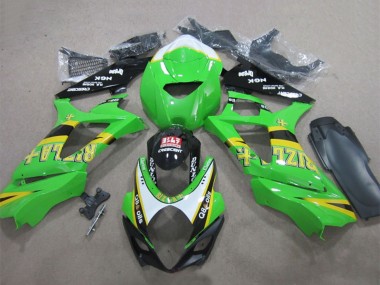 Purchase 2007-2008 Suzuki GSXR 1000 Motorcycle Fairings - Green White Yellow Black Rizla Q8 Oils Canada