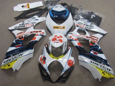 Purchase 2007-2008 Suzuki GSXR 1000 Motorcycle Fairings - White Red Blue Yellow Dark Dog Canada