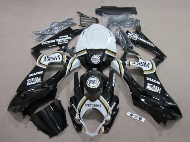 Purchase 2007-2008 Suzuki GSXR 1000 Motorcycle Fairings - White Black Lucky Strike Motul Canada
