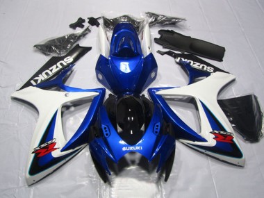 Purchase 2006-2007 Suzuki GSXR 600 Motorcycle Fairings - White Blue Glossy Black Red Canada
