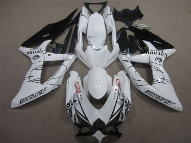 Purchase 2008-2010 Suzuki GSXR 600 Motorcycle Fairings - White Black Corona Extra Motul Canada