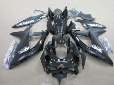 Purchase 2008-2010 Suzuki GSXR 600 Motorcycle Fairings - Glossy Black White Canada