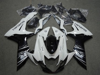 Purchase 2011-2024 Suzuki GSXR 600 Motorcycle Fairings - White Glossy Black Canada