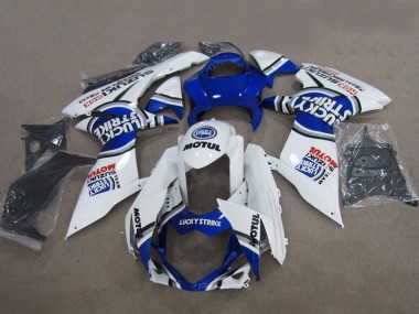 Purchase 2011-2024 Suzuki GSXR 600 Motorcycle Fairings - Blue White Lucky Strike Motul Canada