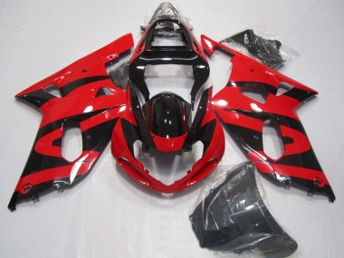 Purchase 2001-2003 Suzuki GSXR 750 Motorcycle Fairings - Red Glossy Black Canada