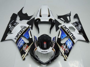 Purchase 2001-2003 Suzuki GSXR 750 Motorcycle Fairings - White Blue Glossy Black Viru Canada