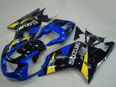 Purchase 2001-2003 Suzuki GSXR 750 Motorcycle Fairings - Blue Yellow Glossy Black Canada
