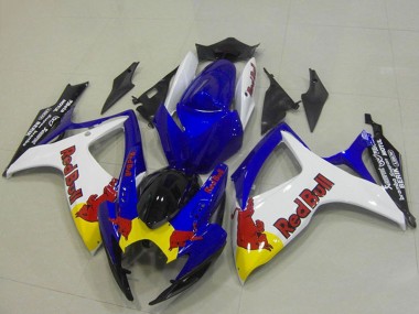 Purchase 2006-2007 Suzuki GSXR 750 Motorcycle Fairings - Blue White Yellow Red Bull Canada