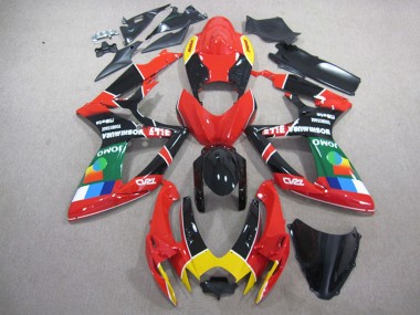 Purchase 2006-2007 Suzuki GSXR 750 Motorcycle Fairings - Red Black Yellow Green JOMO Canada