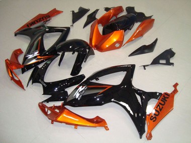 Purchase 2006-2007 Suzuki GSXR 750 Motorcycle Fairings - Orange Glossy Black Canada