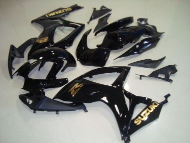 Purchase 2006-2007 Suzuki GSXR 750 Motorcycle Fairings - Glossy Black Gold Decal Canada
