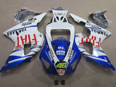 Purchase 1998-1999 Yamaha YZF R1 Motorcycle Fairings - White Blue Red Motul Fiat 46 Canada