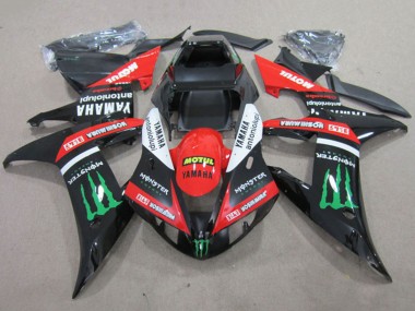 Purchase 2002-2003 Yamaha YZF R1 Motorcycle Fairings - Red Glossy Black White Green Motul Monster Canada