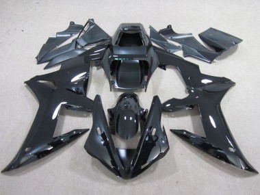 Purchase 2002-2003 Yamaha YZF R1 Motorcycle Fairings - Glossy Black Plain Canada