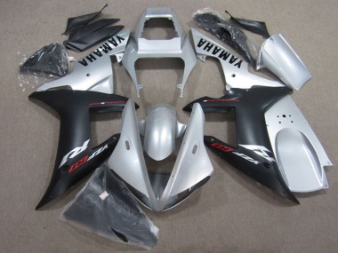Purchase 2002-2003 Yamaha YZF R1 Motorcycle Fairing Kits - Silver Matte Black Canada