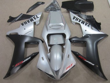 Purchase 2002-2003 Yamaha YZF R1 Motorcycle Fairing - Silver Matte Black Canada