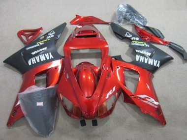 Purchase 2009-2011 Yamaha YZF R1 Motorcycle Fairing - Red Matte Black Canada