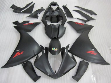 Purchase 2009-2011 Yamaha YZF R1 Motorcycle Fairings - Matte Black Red Decal Canada